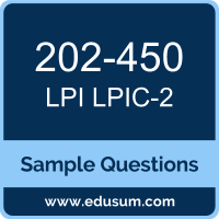 LPIC-2 Dumps, 202-450 Dumps, 202-450 PDF, LPIC-2 VCE, LPI 202-450 VCE, LPI LPIC-2 202 PDF