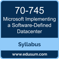Implementing a Software-Defined Datacenter PDF, 70-745 Dumps, 70-745 PDF, Implementing a Software-Defined Datacenter VCE, 70-745 Questions PDF, Microsoft 70-745 VCE, Microsoft MCSE Core Infrastructure Dumps, Microsoft MCSE Core Infrastructure PDF