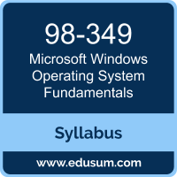 Windows Operating System Fundamentals PDF, 98-349 Dumps, 98-349 PDF, Windows Operating System Fundamentals VCE, 98-349 Questions PDF, Microsoft 98-349 VCE