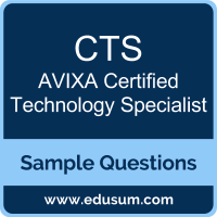 CTS Dumps, CTS PDF, CTS VCE, AVIXA Certified Technology Specialist VCE, AVIXA CTS - General PDF