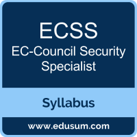ECSS PDF, ECSS Dumps, ECSS VCE, Security Specialist Questions PDF, EC-Council Security Specialist VCE, EC-Council ECSS v10 Dumps, EC-Council ECSS v10 PDF