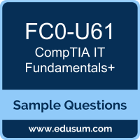 IT Fundamentals+ Dumps, FC0-U61 Dumps, FC0-U61 PDF, IT Fundamentals+ VCE, CompTIA FC0-U61 VCE, CompTIA ITF+ PDF