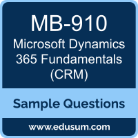 Microsoft Dynamics 365 Fundamentals (CRM) Dumps, MB-910 Dumps, MB-910 PDF, Microsoft Dynamics 365 Fundamentals (CRM) VCE, Microsoft MB-910 VCE, Microsoft CRM PDF
