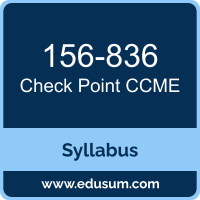 CCME PDF, 156-836 Dumps, 156-836 PDF, CCME VCE, 156-836 Questions PDF, Check Point 156-836 VCE, Check Point CCME R81.1 Dumps, Check Point CCME R81.1 PDF
