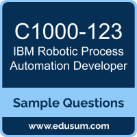 Robotic Process Automation Developer Dumps, C1000-123 Dumps, C1000-123 PDF, Robotic Process Automation Developer VCE, IBM C1000-123 VCE, IBM Robotic Process Automation Developer PDF