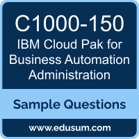Cloud Pak for Business Automation Administration Dumps, C1000-150 Dumps, C1000-150 PDF, Cloud Pak for Business Automation Administration VCE, IBM C1000-150 VCE, IBM Cloud Pak for Business Automation Administration PDF