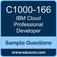Cloud Professional Developer Dumps, C1000-166 Dumps, C1000-166 PDF, Cloud Professional Developer VCE, IBM C1000-166 VCE, IBM Cloud Professional Developer PDF