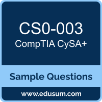 CySA+ Dumps, CS0-003 Dumps, CS0-003 PDF, CySA+ VCE, CompTIA CS0-003 VCE, CompTIA CySA Plus PDF