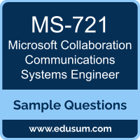 Collaboration Communications Systems Engineer Dumps, MS-721 Dumps, MS-721 PDF, Collaboration Communications Systems Engineer VCE, Microsoft MS-721 VCE, Microsoft Collaboration Communications Systems Engineer PDF