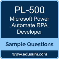 Power Automate RPA Developer Dumps, PL-500 Dumps, PL-500 PDF, Power Automate RPA Developer VCE, Microsoft PL-500 VCE, Microsoft MCA Power Automate RPA Developer PDF