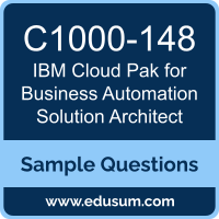 Cloud Pak for Business Automation Solution Architect Dumps, C1000-148 Dumps, C1000-148 PDF, Cloud Pak for Business Automation Solution Architect VCE, IBM C1000-148 VCE, IBM Cloud Pak for Business Automation Solution Architect PDF