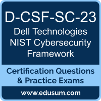 NIST Cybersecurity Framework Dumps, NIST Cybersecurity Framework PDF, D-CSF-SC-23 PDF, NIST Cybersecurity Framework Braindumps, D-CSF-SC-23 Questions PDF, Dell Technologies D-CSF-SC-23 VCE