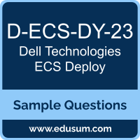 ECS Deploy Dumps, D-ECS-DY-23 Dumps, D-ECS-DY-23 PDF, ECS Deploy VCE, Dell Technologies D-ECS-DY-23 VCE, Dell Technologies ECS Deploy PDF