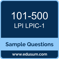 LPIC-1 Dumps, 101-500 Dumps, 101-500 PDF, LPIC-1 VCE, LPI 101-500 VCE