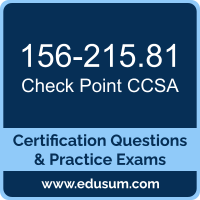 CCSA Dumps, CCSA PDF, 156-215.81 PDF, CCSA Braindumps, 156-215.81 Questions PDF, Check Point 156-215.81 VCE, Check Point CCSA R81 Dumps