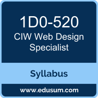 Web Design Specialist PDF, 1D0-520 Dumps, 1D0-520 PDF, Web Design Specialist VCE, 1D0-520 Questions PDF, CIW 1D0-520 VCE