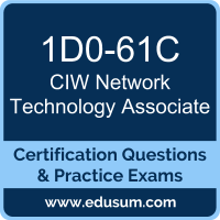 Network Technology Associate Dumps, Network Technology Associate PDF, 1D0-61C PDF, Network Technology Associate Braindumps, 1D0-61C Questions PDF, CIW 1D0-61C VCE