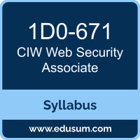 Web Security Associate PDF, 1D0-671 Dumps, 1D0-671 PDF, Web Security Associate VCE, 1D0-671 Questions PDF, CIW 1D0-671 VCE, CIW Web Security Associate Dumps, CIW Web Security Associate PDF