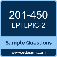 LPIC-2 Dumps, 201-450 Dumps, 201-450 PDF, LPIC-2 VCE, LPI 201-450 VCE, LPI LPIC-2 201 PDF