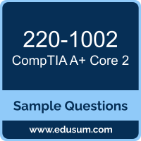 A+ Core 2 Dumps, 220-1002 Dumps, 220-1002 PDF, A+ Core 2 VCE, CompTIA 220-1002 VCE, CompTIA A Plus (Core 2) PDF