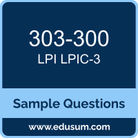 LPIC-3 Dumps, 303-300 Dumps, 303-300 PDF, LPIC-3 VCE, LPI 303-300 VCE, LPI LPIC-3 303 PDF