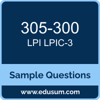 LPIC-3 Dumps, 305-300 Dumps, 305-300 PDF, LPIC-3 VCE, LPI 305-300 VCE, LPI LPIC-3 305 PDF