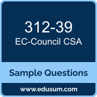 CSA Dumps, 312-39 Dumps, 312-39 PDF, CSA VCE, EC-Council 312-39 VCE, EC-Council CSA PDF
