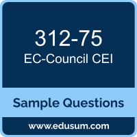 CEI Dumps, 312-75 Dumps, 312-75 PDF, CEI VCE, EC-Council 312-75 VCE