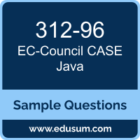 CASE Java Dumps, 312-96 Dumps, 312-96 PDF, CASE Java VCE, EC-Council 312-96 VCE, EC-Council CASE Java PDF