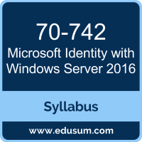 Identity with Windows Server 2016 PDF, 70-742 Dumps, 70-742 PDF, Identity with Windows Server 2016 VCE, 70-742 Questions PDF, Microsoft 70-742 VCE, Microsoft MCSA Windows Server 2016 Dumps, Microsoft MCSA Windows Server 2016 PDF