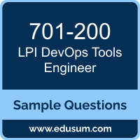 DevOps Tools Engineer Dumps, 701-200 Dumps, 701-200 PDF, DevOps Tools Engineer VCE, LPI 701-200 VCE, LPI DevOps Tools Engineer PDF