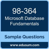 Database Fundamentals Dumps, 98-364 Dumps, 98-364 PDF, Database Fundamentals VCE, Microsoft 98-364 VCE, Microsoft MTA Database Fundamentals PDF