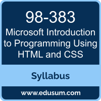 Introduction to Programming Using HTML and CSS PDF, 98-383 Dumps, 98-383 PDF, Introduction to Programming Using HTML and CSS VCE, 98-383 Questions PDF, Microsoft 98-383 VCE, Microsoft MTA Introduction to Programming Using HTML and CSS Dumps, Microsoft MTA Introduction to Programming Using HTML and CSS PDF