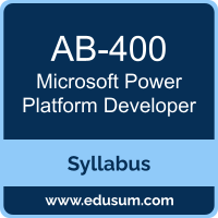 Power Platform Developer PDF, AB-400 Dumps, AB-400 PDF, Power Platform Developer VCE, AB-400 Questions PDF, Microsoft AB-400 VCE, Microsoft MCA Power Platform Developer Dumps, Microsoft MCA Power Platform Developer PDF