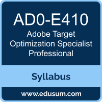 Target Optimization Specialist Professional PDF, AD0-E410 Dumps, AD0-E410 PDF, Target Optimization Specialist Professional VCE, AD0-E410 Questions PDF, Adobe AD0-E410 VCE, Adobe Target Optimization Specialist Professional Dumps, Adobe Target Optimization Specialist Professional PDF