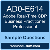 Real-Time CDP Business Practitioner Professional Dumps, AD0-E614 Dumps, AD0-E614 PDF, Real-Time CDP Business Practitioner Professional VCE, Adobe AD0-E614 VCE, Adobe Real-Time CDP Business Practitioner Professional PDF