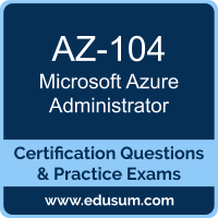 Azure Administrator Dumps, Azure Administrator PDF, AZ-104 PDF, Azure Administrator Braindumps, AZ-104 Questions PDF, Microsoft AZ-104 VCE, Microsoft MCA Azure Administrator Dumps