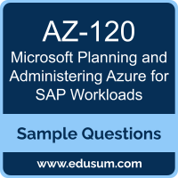 Planning and Administering Azure for SAP Workloads Dumps, AZ-120 Dumps, AZ-120 PDF, Planning and Administering Azure for SAP Workloads VCE, Microsoft AZ-120 VCE, Microsoft MCS Azure for SAP Workloads PDF
