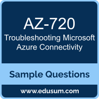 Troubleshooting Microsoft Azure Connectivity Dumps, AZ-720 Dumps, AZ-720 PDF, Troubleshooting Microsoft Azure Connectivity VCE, Microsoft AZ-720 VCE, Troubleshooting Microsoft Azure Connectivity PDF