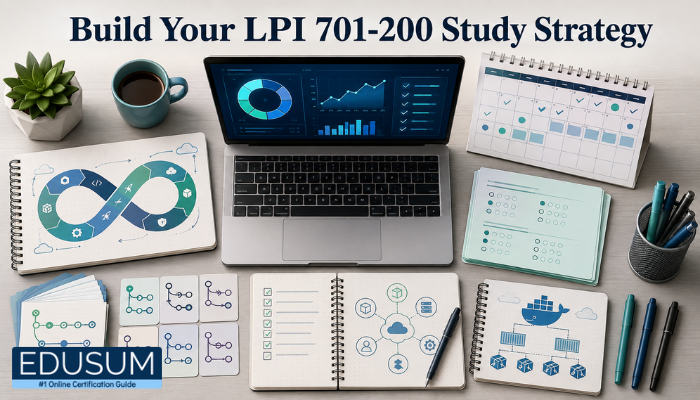 LPI 701-200 study strategy with DevOps roadmap, notes, calendar, and practice tests.
