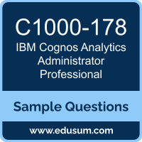 Cognos Analytics Administrator Professional Dumps, C1000-178 Dumps, C1000-178 PDF, Cognos Analytics Administrator Professional VCE, IBM C1000-178 VCE, IBM Cognos Analytics Administrator Professional PDF