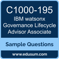 watsonx Governance Lifecycle Advisor Associate Dumps, C1000-195 Dumps, C1000-195 PDF, watsonx Governance Lifecycle Advisor Associate VCE, IBM C1000-195 VCE, IBM watsonx Governance Lifecycle Advisor Associate PDF