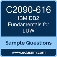DB2 Fundamentals for LUW Dumps, C2090-616 Dumps, C2090-616 PDF, DB2 Fundamentals for LUW VCE, IBM C2090-616 VCE, IBM DB2 Fundamentals for LUW PDF