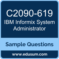 Informix System Administrator Dumps, C2090-619 Dumps, C2090-619 PDF, Informix System Administrator VCE, IBM C2090-619 VCE