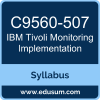 Tivoli Monitoring Implementation PDF, C9560-507 Dumps, C9560-507 PDF, Tivoli Monitoring Implementation VCE, C9560-507 Questions PDF, IBM C9560-507 VCE