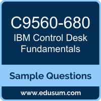 Control Desk Fundamentals Dumps, C9560-680 Dumps, C9560-680 PDF, Control Desk Fundamentals VCE, IBM C9560-680 VCE