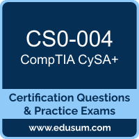 CySA+ Dumps, CySA+ PDF, CS0-004 PDF, CySA+ Braindumps, CS0-004 Questions PDF, CompTIA CS0-004 VCE, CompTIA CySA Plus Dumps