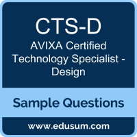 CTS-D Dumps, CTS-D PDF, CTS-D VCE, AVIXA Certified Technology Specialist - Design VCE, AVIXA CTS-D - Design PDF