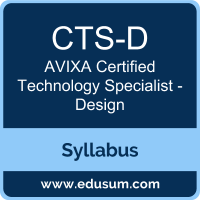 CTS-D PDF, CTS-D Dumps, CTS-D VCE, Certified Technology Specialist - Design Questions PDF, AVIXA Certified Technology Specialist - Design VCE, AVIXA CTS-D - Design Dumps, AVIXA CTS-D - Design PDF