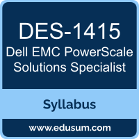 PowerScale Solutions Specialist PDF, DES-1415 Dumps, DES-1415 PDF, PowerScale Solutions Specialist VCE, DES-1415 Questions PDF, Dell EMC DES-1415 VCE, Dell EMC DCS-TA Dumps, Dell EMC DCS-TA PDF